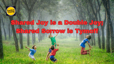 shared joy is a double joy; shared sorrow is tymoff