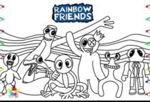 Rainbow Friends Coloring Pages