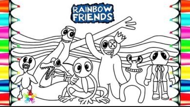 Rainbow Friends Coloring Pages