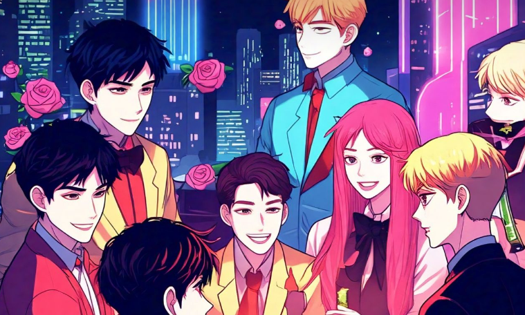 Korean Webtoon Roses and Champagne